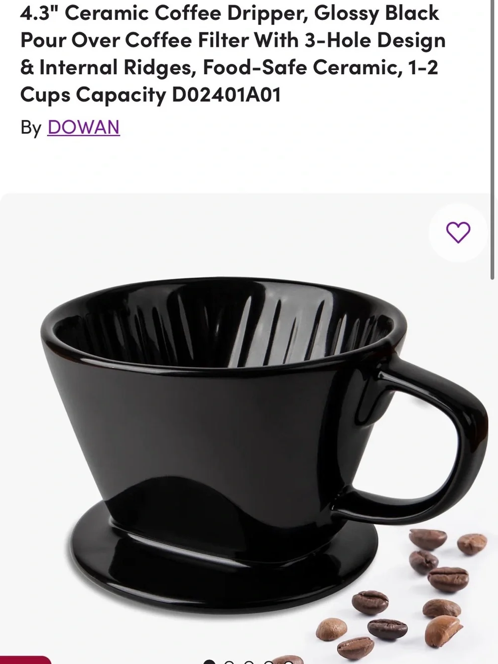 Pour Over Gooseneck Coffee Kettle with Thermometer - Black and ceramic coffee